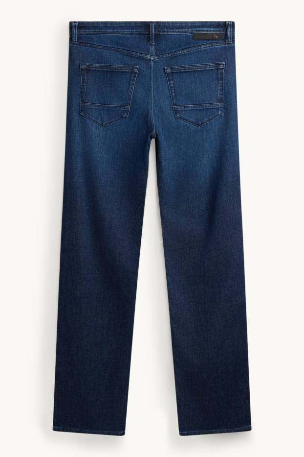 Home - Straight Jeans - texà blau