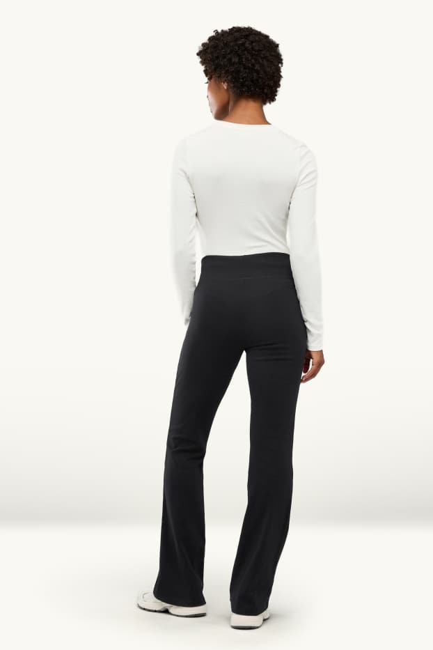 Dames - Flared legging - zwart