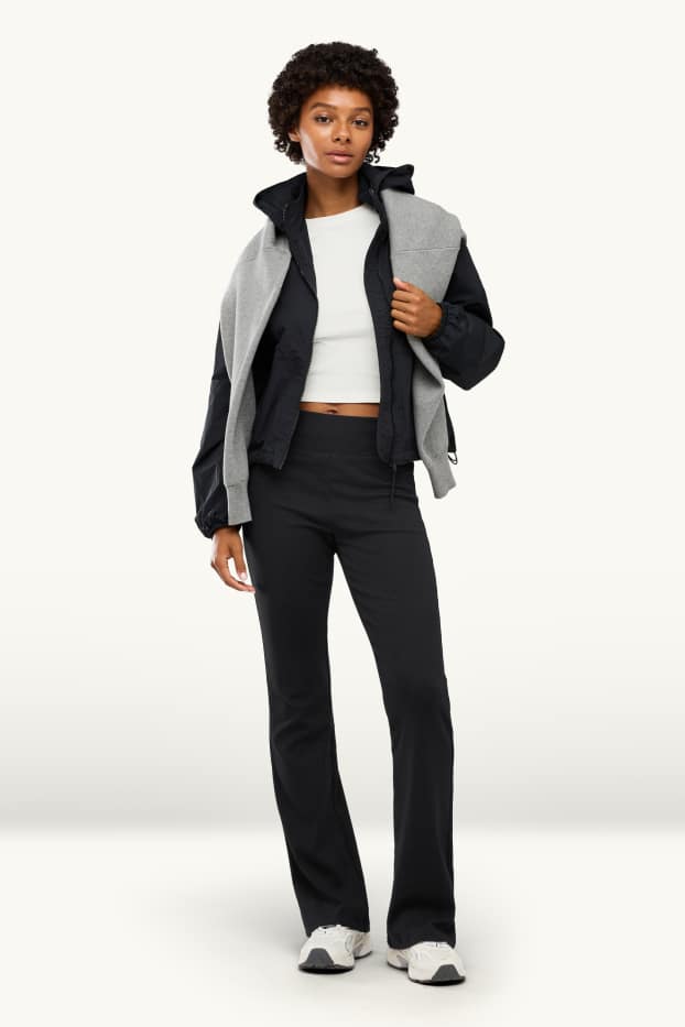 Dames - Flared legging - zwart