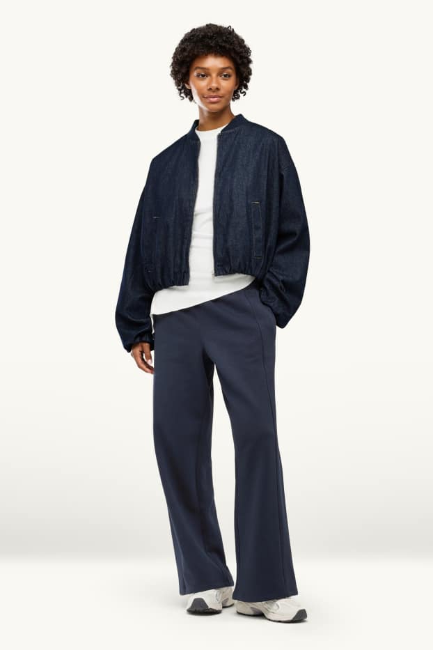 Femmes - Pantalon de jogging - bleu foncé
