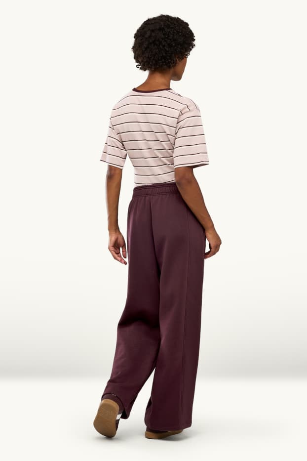 Donna - Pantaloni sportivi - bordeaux