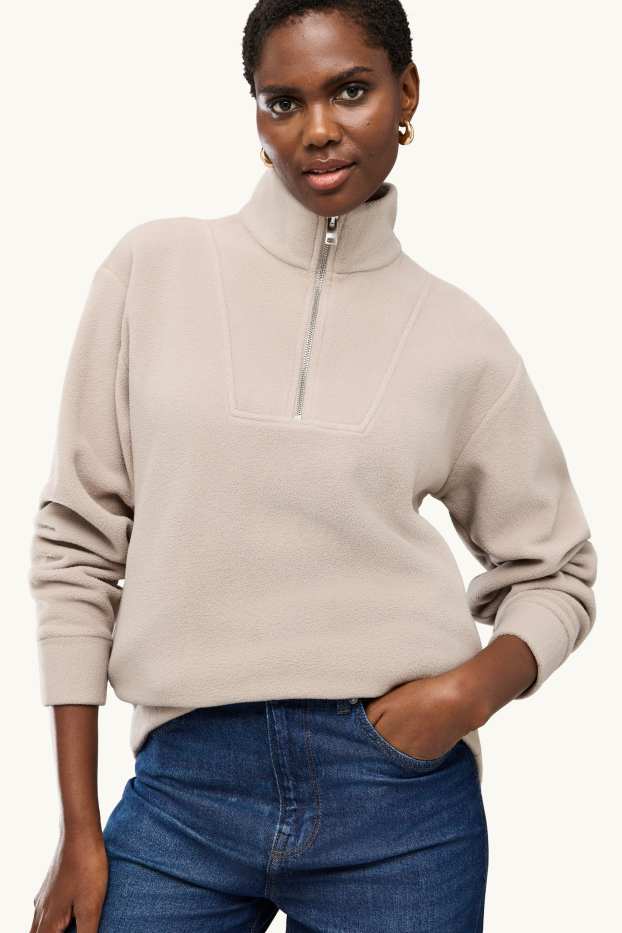 Damen - Sweatshirt - beige