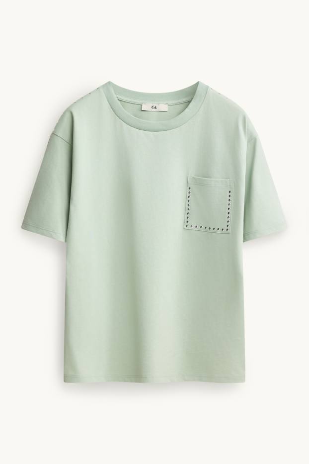Kinder Mädchen - Kurzarmshirt - hellgrün