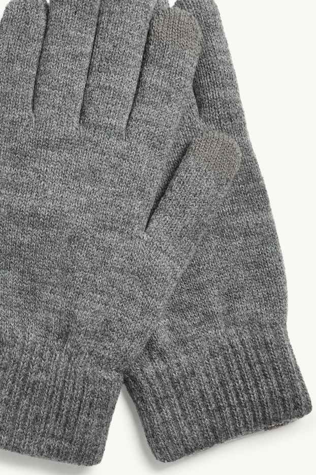 Heren - Handschoenen - grijs-mix