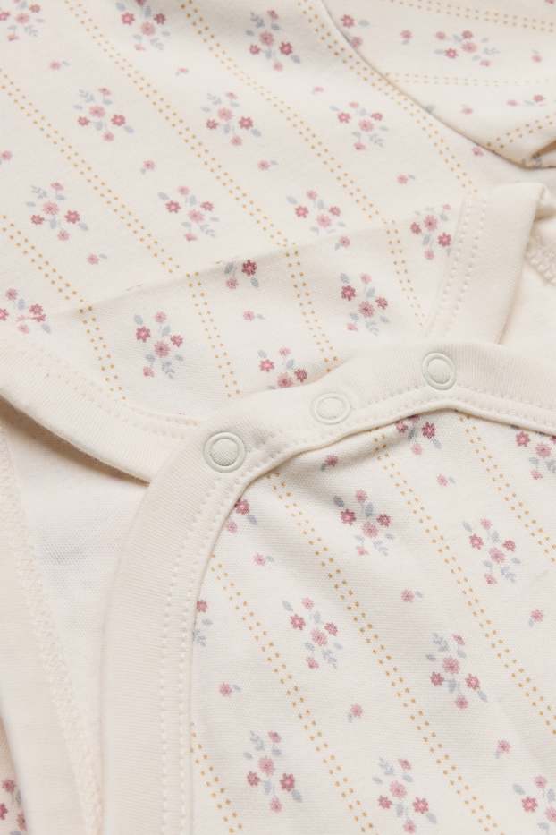 Bébés filles - Petites fleurs - body bébé - rose