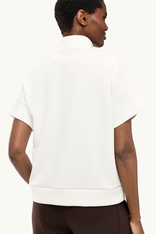 Damen - Sweatshirt - cremeweiss