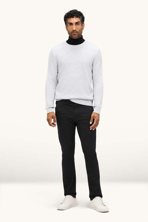 Herren - Chino - Slim Fit - Flex - schwarz