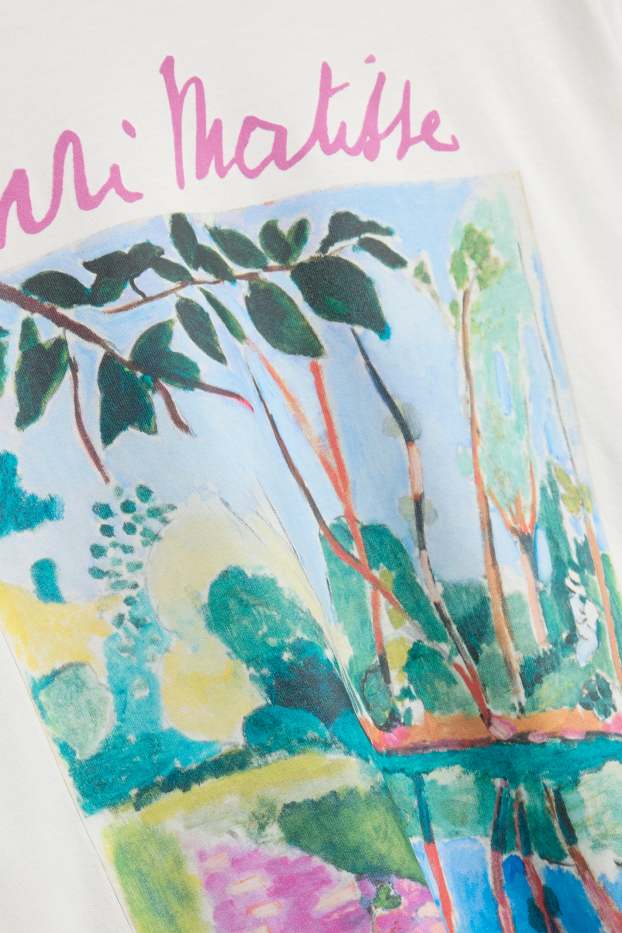 Damen - Langarmshirt - Relaxed Fit - Henri Matisse - weiß