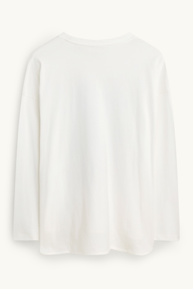 Damen - Langarmshirt - Relaxed Fit - Henri Matisse - weiß