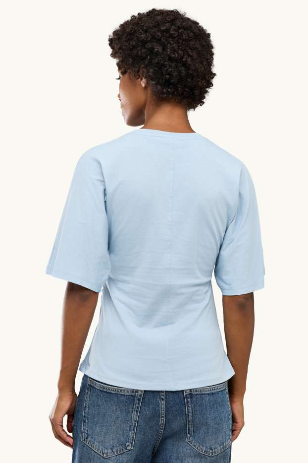 Damen - T-Shirt - Slim Fit - hellblau
