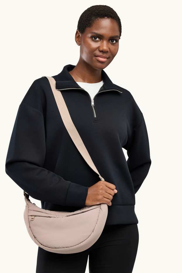 Femmes - Sac à bandoulière matelassé - beige