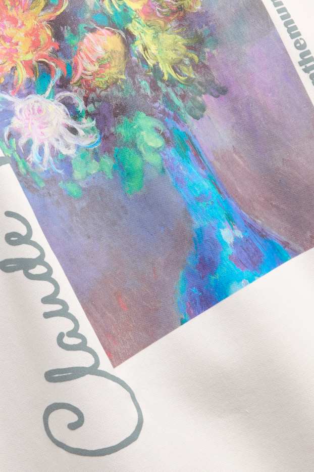 Femmes - Sweat - Claude Monet - blanc crème