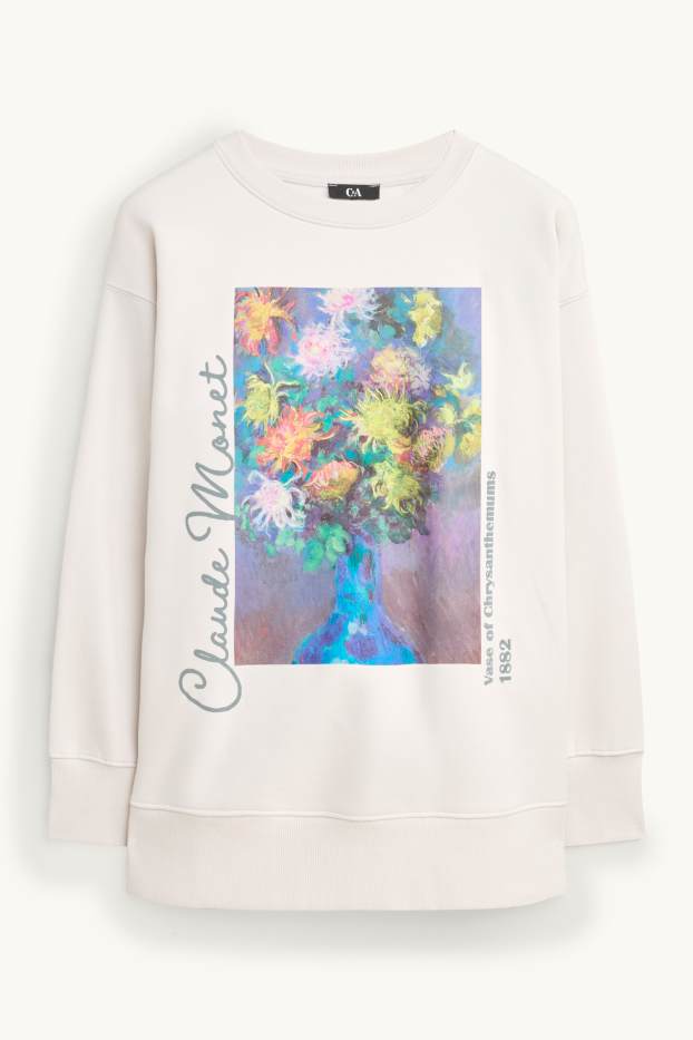 Femmes - Sweat - Claude Monet - blanc crème