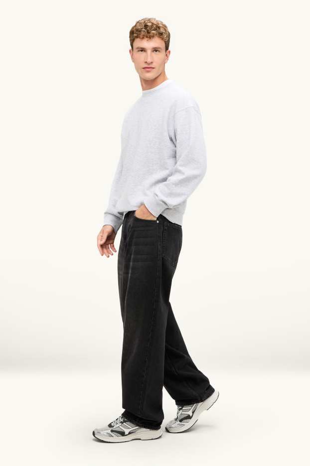 Uomo - Baggy jeans - nero