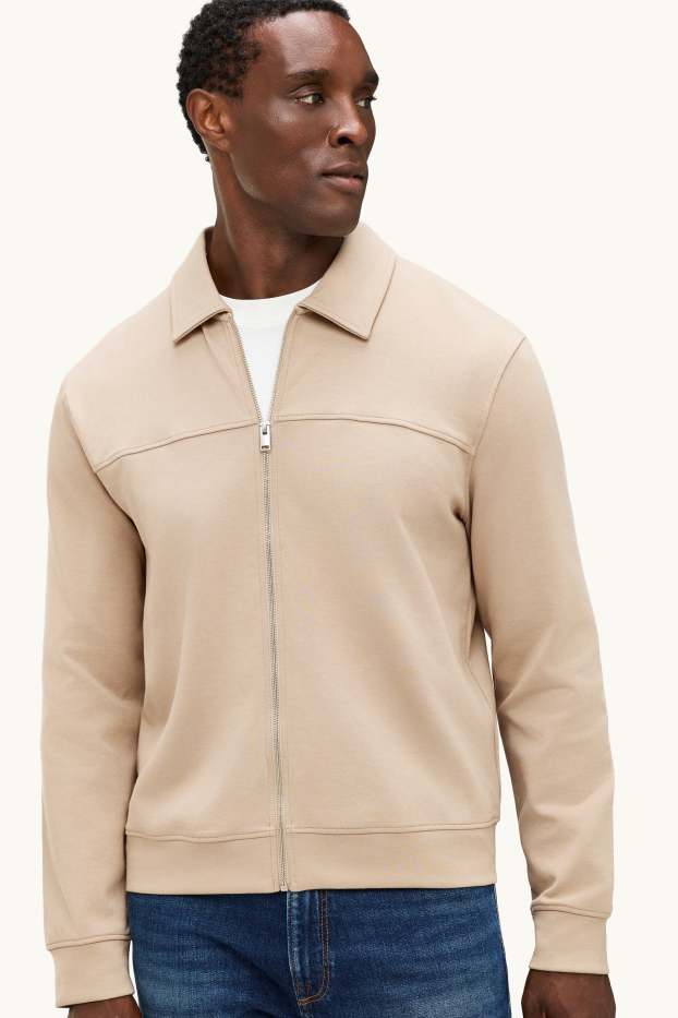 Hommes - Veste en molleton - beige