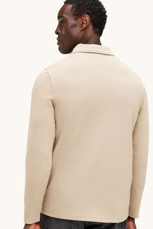 Men - Sweatshirt - light beige