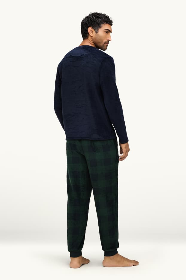Home - Pijama - blau fosc