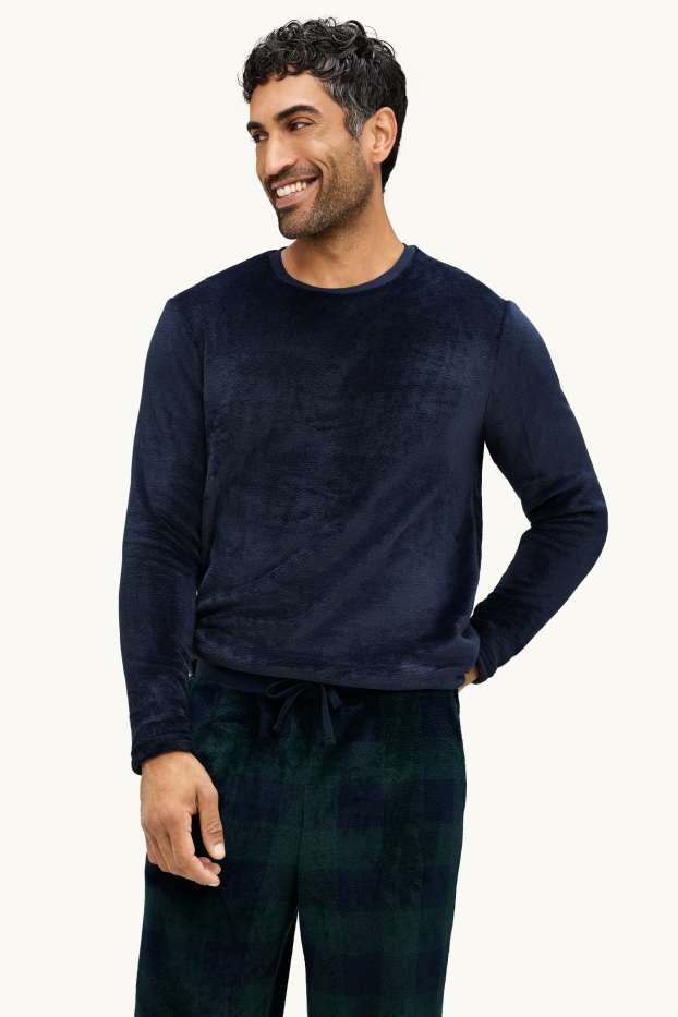 Home - Pijama - blau fosc