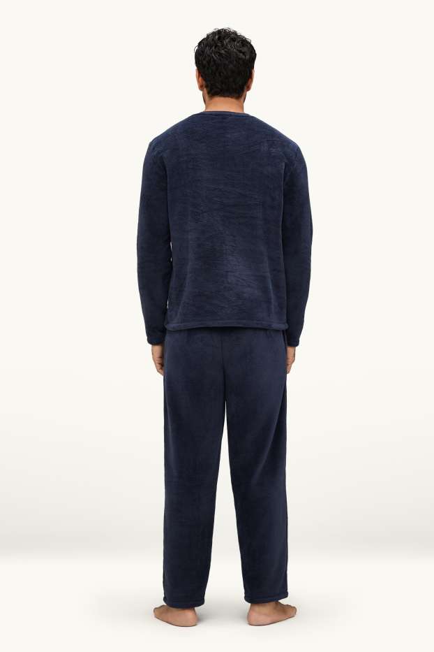 Hommes - Pyjama - bleu foncé