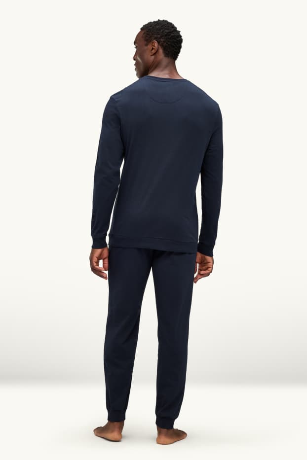 Home - Pijama - blau fosc