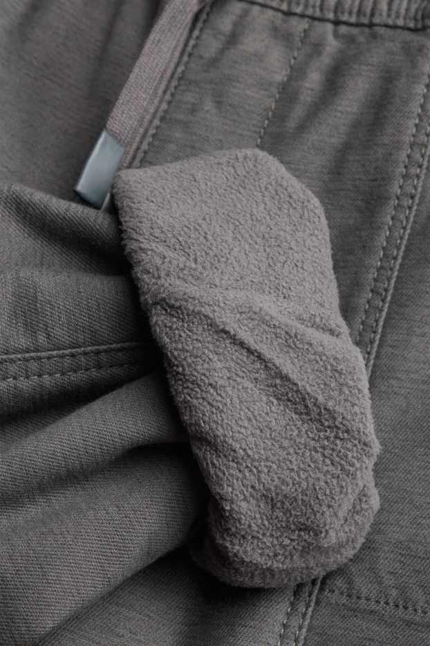 Kinder Jungen - Thermo-Jogginghose - dunkelgrau