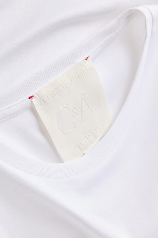 Hommes - T-shirt - regular fit - blanc