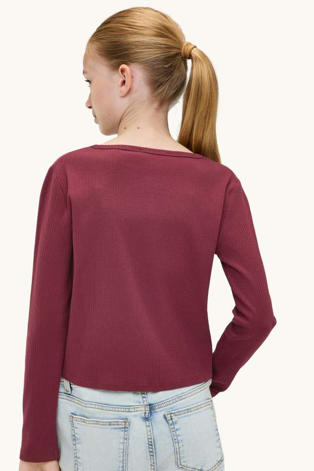 Kinder Mädchen - Multipack 2er - Strickjacke - gerippt - cremeweiß