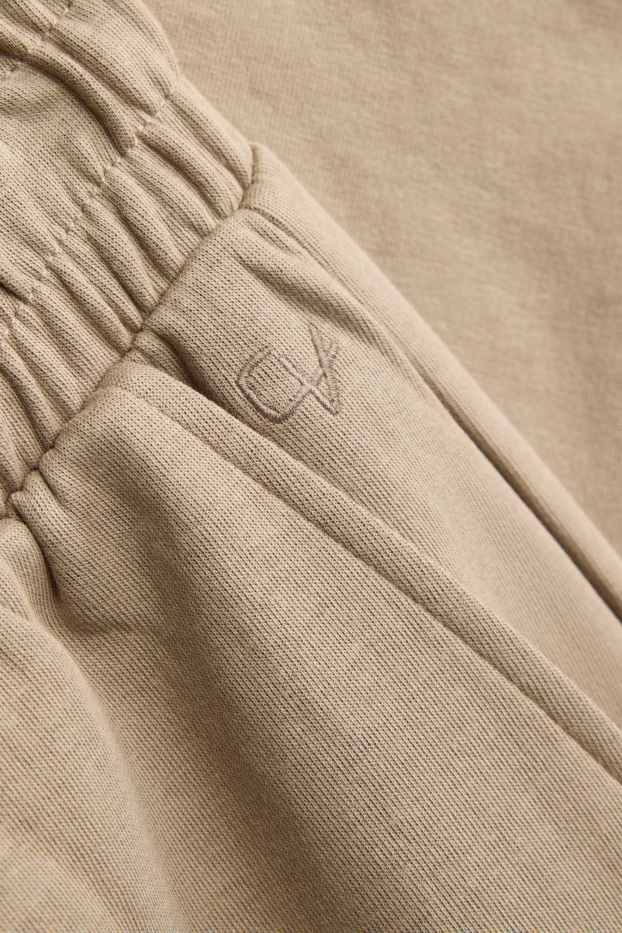 Heren - Joggingbroek - beige