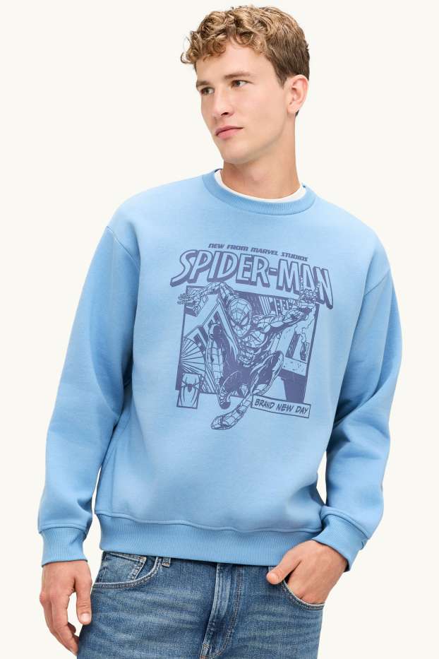Heren - Spider-Man - sweatshirt - lichtblauw
