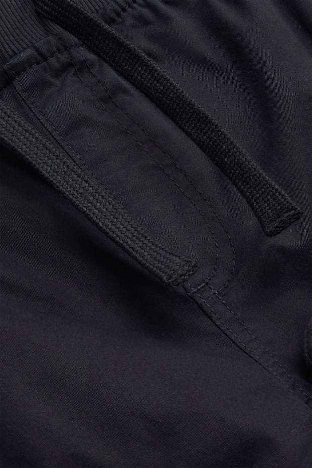 Children Boys - Thermal cargo trousers - black