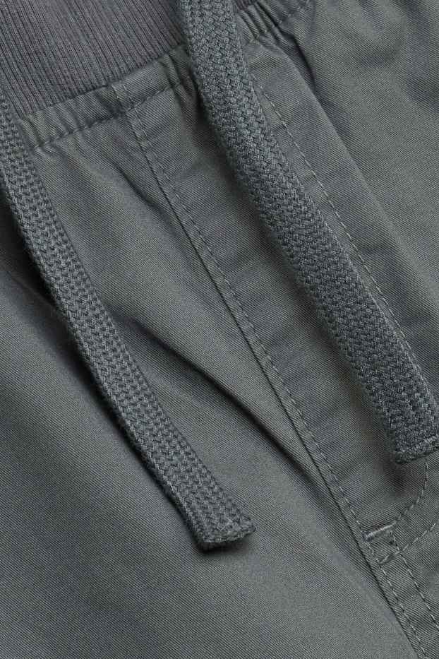 Enfants garçons - Pantalon cargo chaud - gris foncé