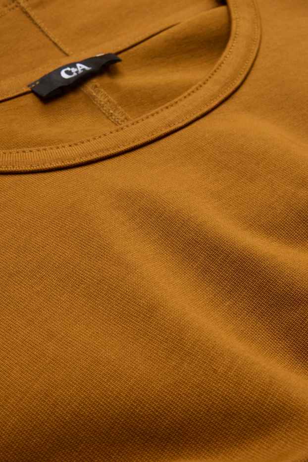 Damen - Langarmshirt - Relaxed Fit - hellbraun