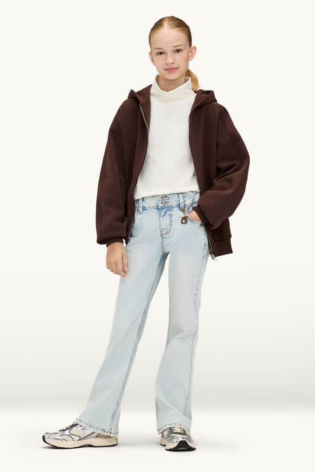 Bambine - Orsacchiotto - bootcut jeans - LYCRA® - jeans blu