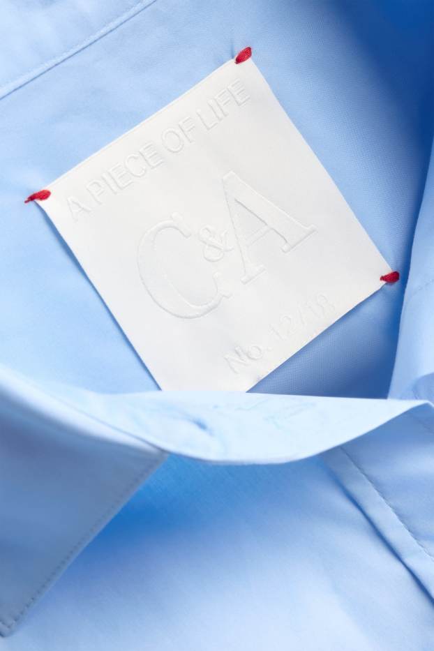 Dona - Brusa camisera - blau clar