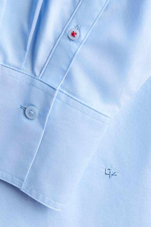 Dona - Brusa camisera - blau clar
