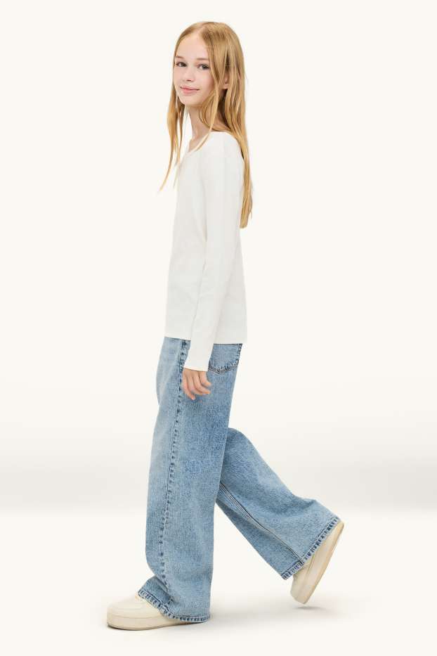 Bambine - Baggy jeans - jeans azzurro