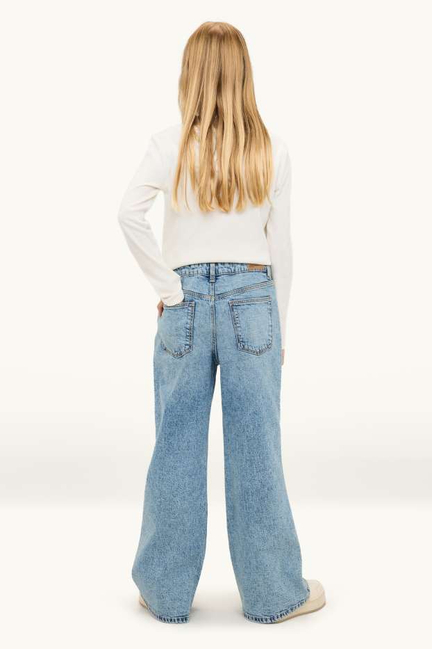 Bambine - Baggy jeans - jeans azzurro