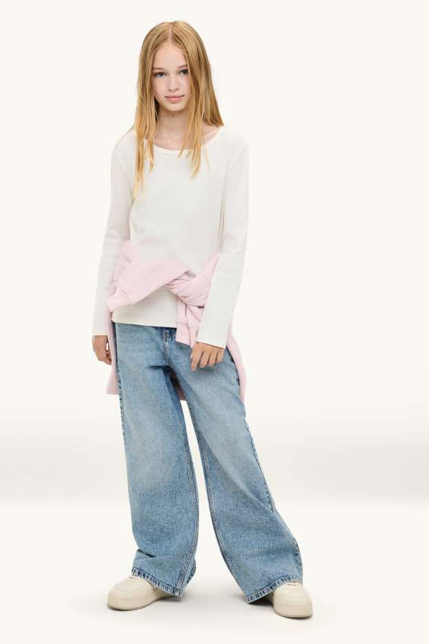 Bambine - Baggy jeans - jeans azzurro