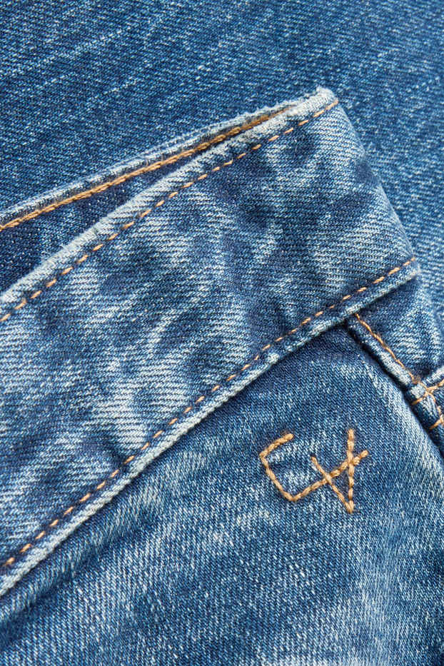 Women - Straight leg jeans - high waist - selvedge - blue denim