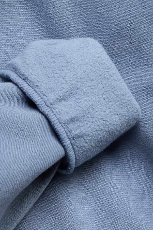 Heren - Sweatvest met capuchon - lichtblauw