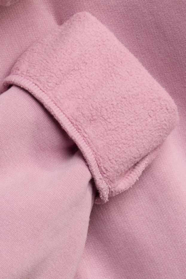 Heren - Sweatvest met capuchon - roze