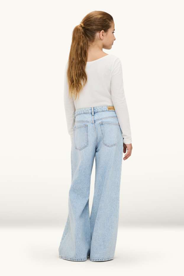 Nena - Wide Leg Jeans - texà blau clar