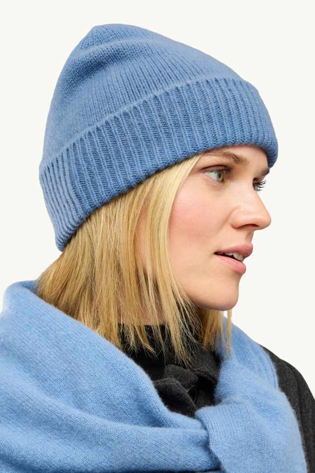 Donna - Berretto in cashmere - blu