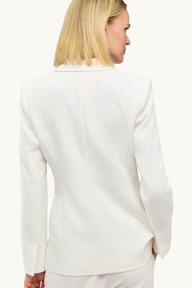 Femmes - Blazer de bureau - cintré - blanc pur