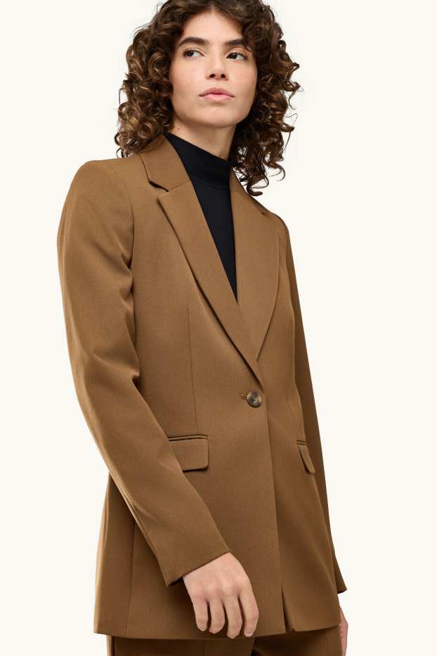 Femei - Blazer office - regular fit - maro