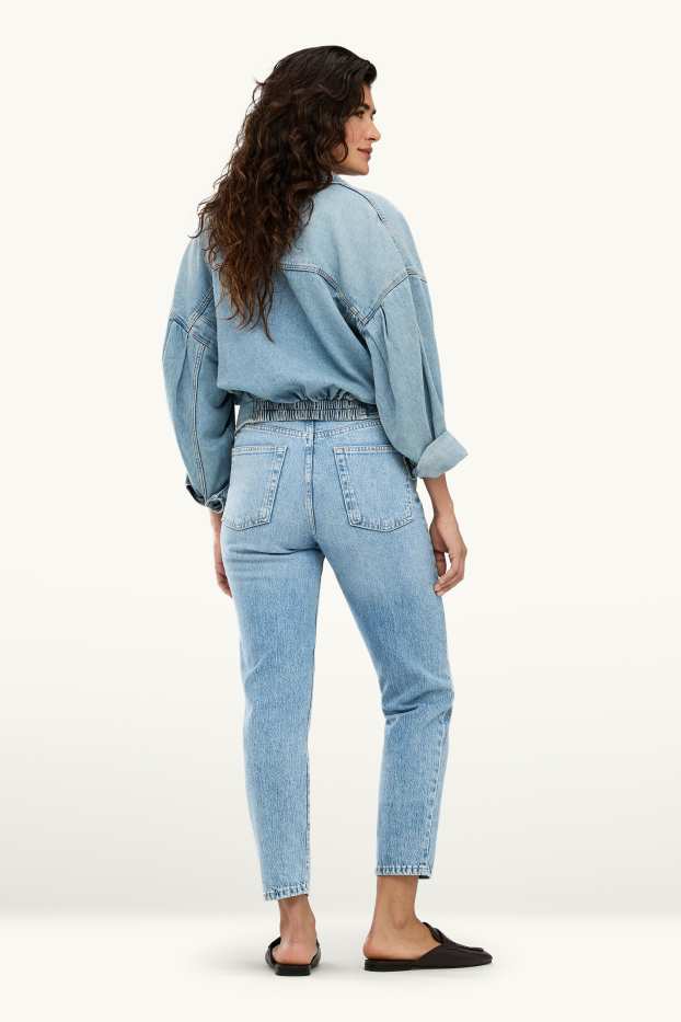 Donna - Mom jeans - vita alta - LYCRA® - jeans azzurro