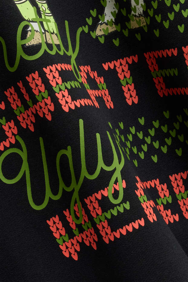 Home - Dessuadora nadalenca oversized - Shrek - negre