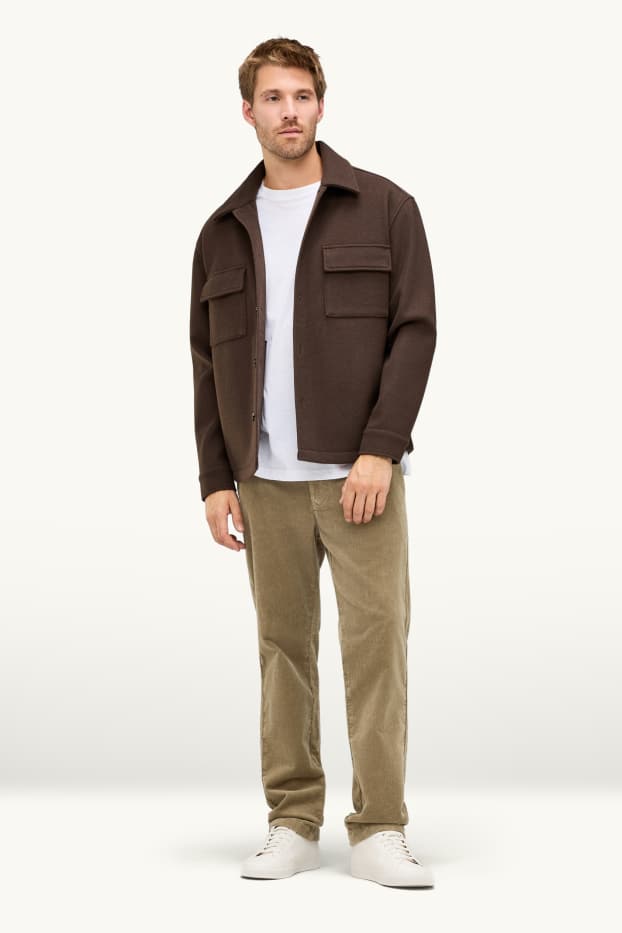 Herren - Cord-Chino - Regular Fit - khaki
