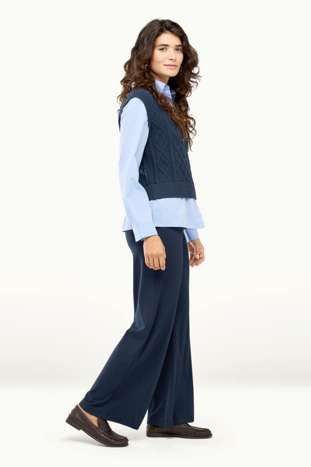 Femmes - Pantalon de jogging - bleu foncé