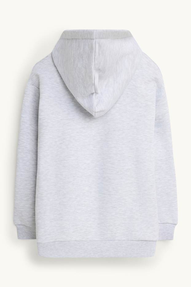 Nena - SmileyWorld® - dessuadora amb caputxa - efecte brillant - gris clar jaspiat